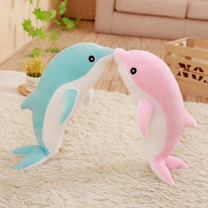 Large Plush Dolphin Stuffed Toys 30~120cm Sea Animal Soft Baby Sleeping Pillows