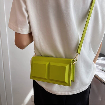 Shape Women's Flap Bag PU Leather Handbags Female Shoulder Crossbody Bag