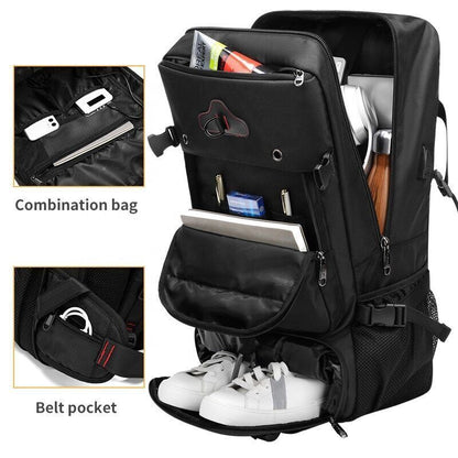 New Men's Travel Bag Backpack Luggage Bag Hiking Outdoor Mountaineering Bag
