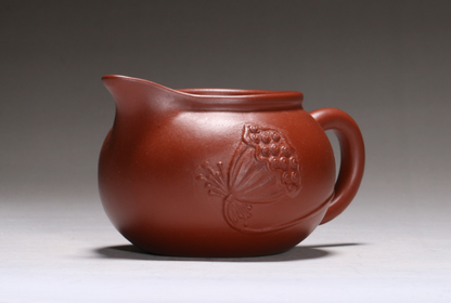 Yixing purple sand Dahongpao fair cup lotus leaf tea leakage tea set