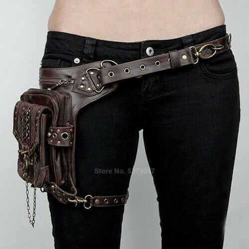 Gothic Steampunk Metal Messenger Bag Vintage Medieval Accessories Crossbody Bag