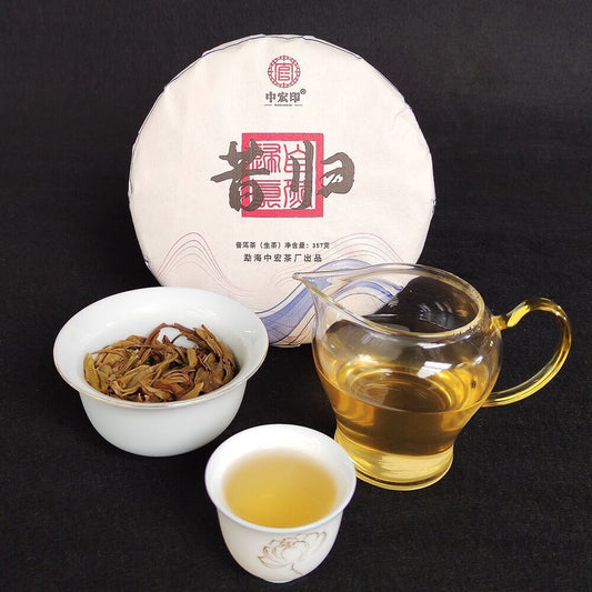 357g Top Xigui Ancient Tree Pu'er Tea High Quality Yunnan Qizi Cake Green Tea