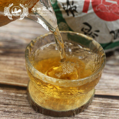 TuLin Phoenix China Cha 2011 The Puer "Fu" Cha Puerh Tuocha 336g