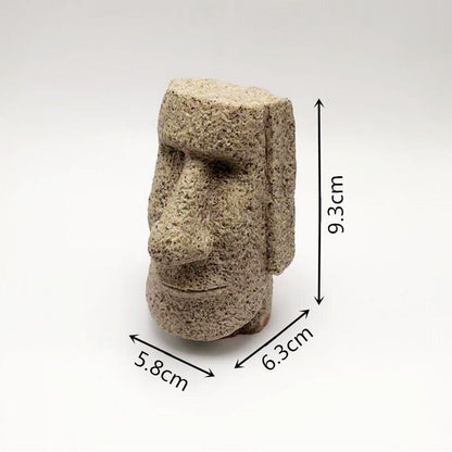 Silicone Easter Island Statue Mold Candle Soap Making Concrete Crafts Mould Tray