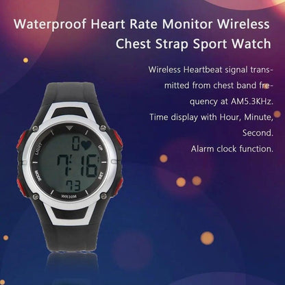 Fitness Pulse Wireless Polar Heart Rate Monitor Watch Digital Cardio Sensor