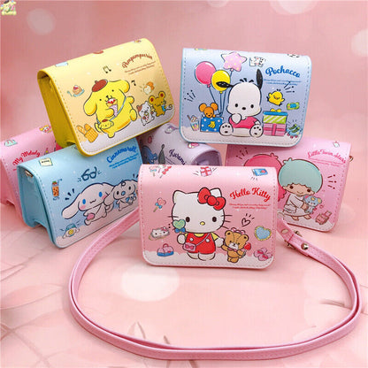 Cute Girl's Kuromi My Melody Cinnamoroll Crossbody Messenger Shoulder Bag Gift A