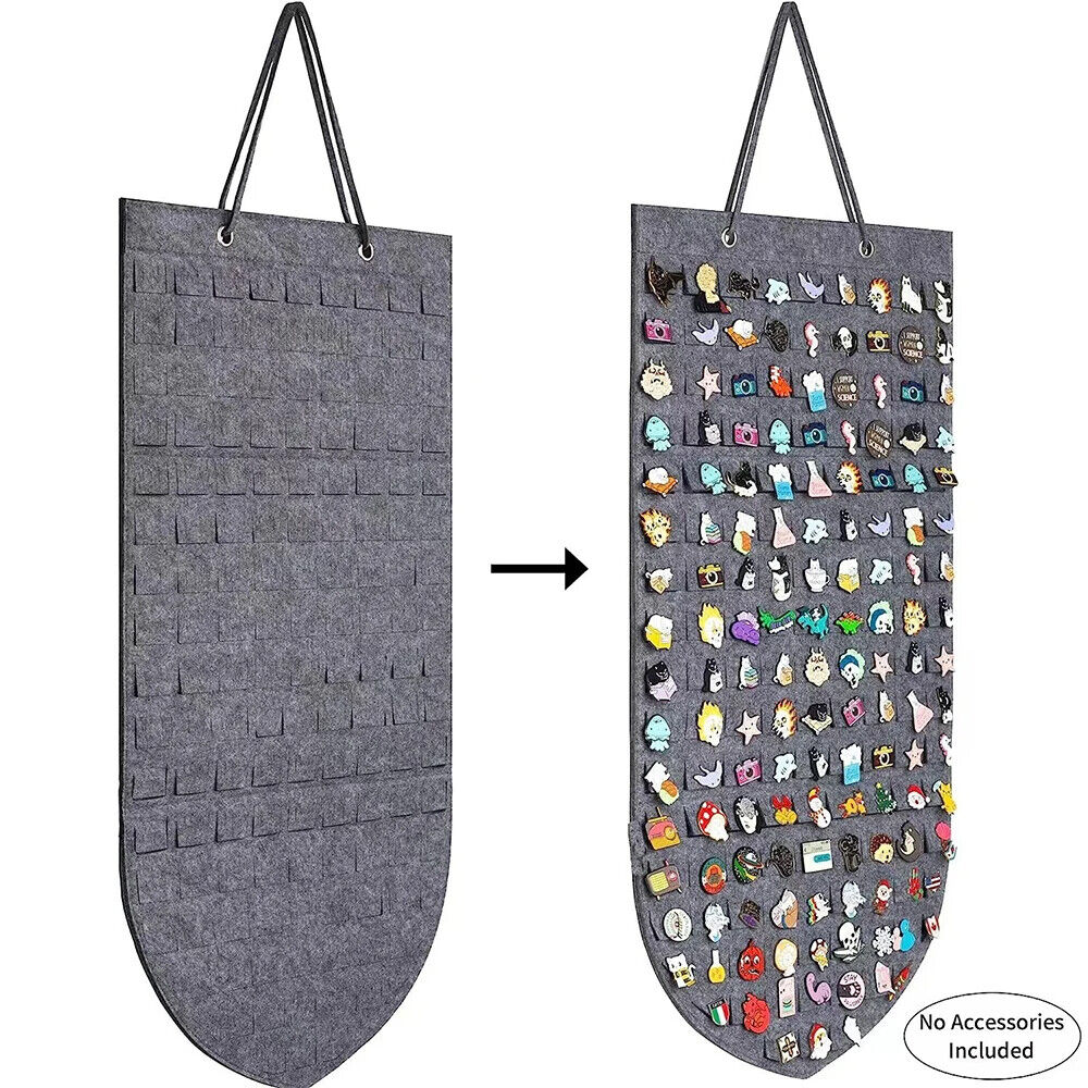Hanging Brooch Pins Organizers Velvet Badges Buttons Lapel Board Storage Display