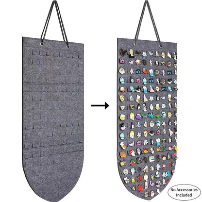 Hanging Brooch Pins Organizers Velvet Badges Buttons Lapel Board Storage Display