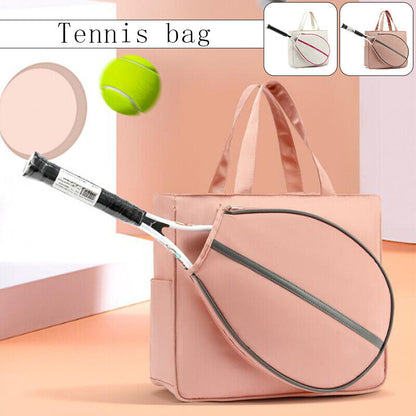 Waterproof Tennis Badminton Racket Bag Holder Shoulder Handbag Outdoor Sport