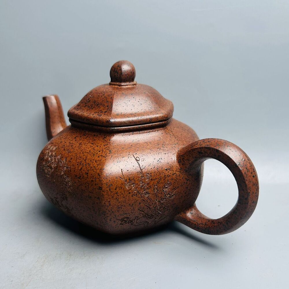 Vintage Chinese Yixing Purple Clay Teapot Zisha Ceremony Ceramic Teacups Teapots