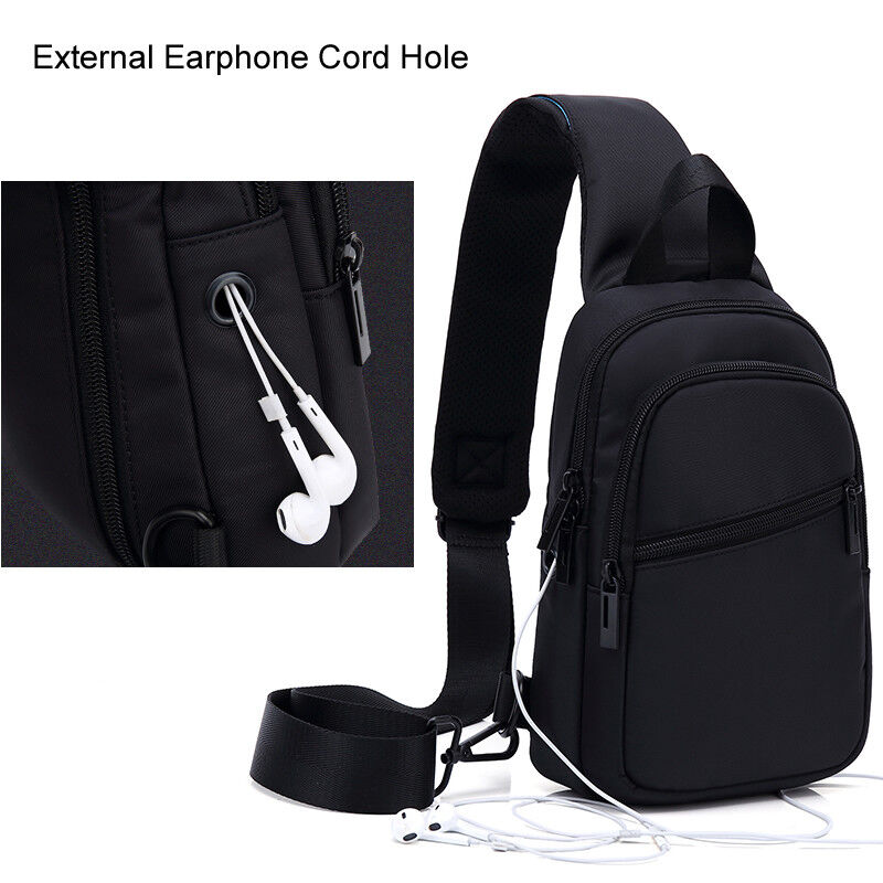 Water Resistant Sling Backpack Rucksack Chest Pack Single Strap Daypack Bag