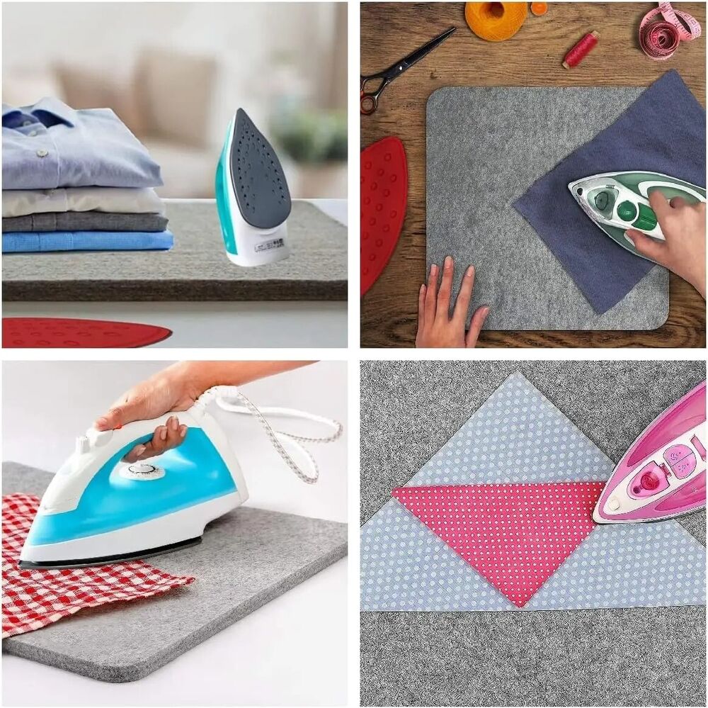 Quilting Pressing Mats Wool Heat Resistant Felted Ironing Pads Table Top 10x10cm