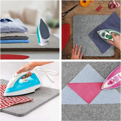 Quilting Pressing Mats Wool Heat Resistant Felted Ironing Pads Table Top 10x10cm