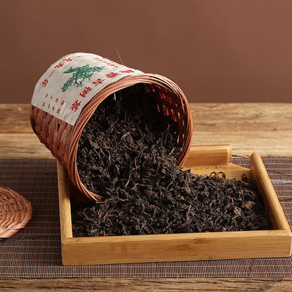 1991 Yunnan Puer Tea Zhang Xiang Ancient Tree Puerh Loose Ripe Basket Pack 300g