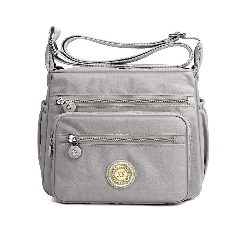 Handbag Nylon Single Shoulder Shell Bags Crossbody Travel Shopper Purse Purple