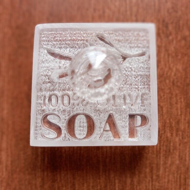 Acrylic Soap Stamps 100% Pure Olive Exquisite Transparent Handmade Sealing 4x4cm