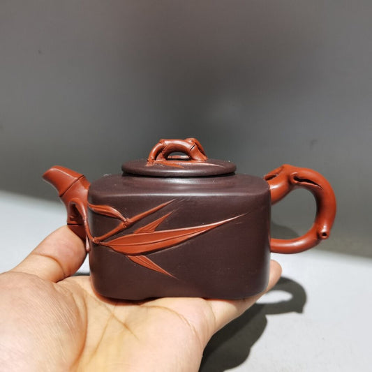 collect vintage chinese yixing purple clay teapot zisha ceramics exquisite art