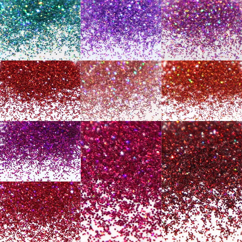 Nail Art Glitters 50g Bag Sparkly Holographic Powder Manicure Polish Accessories