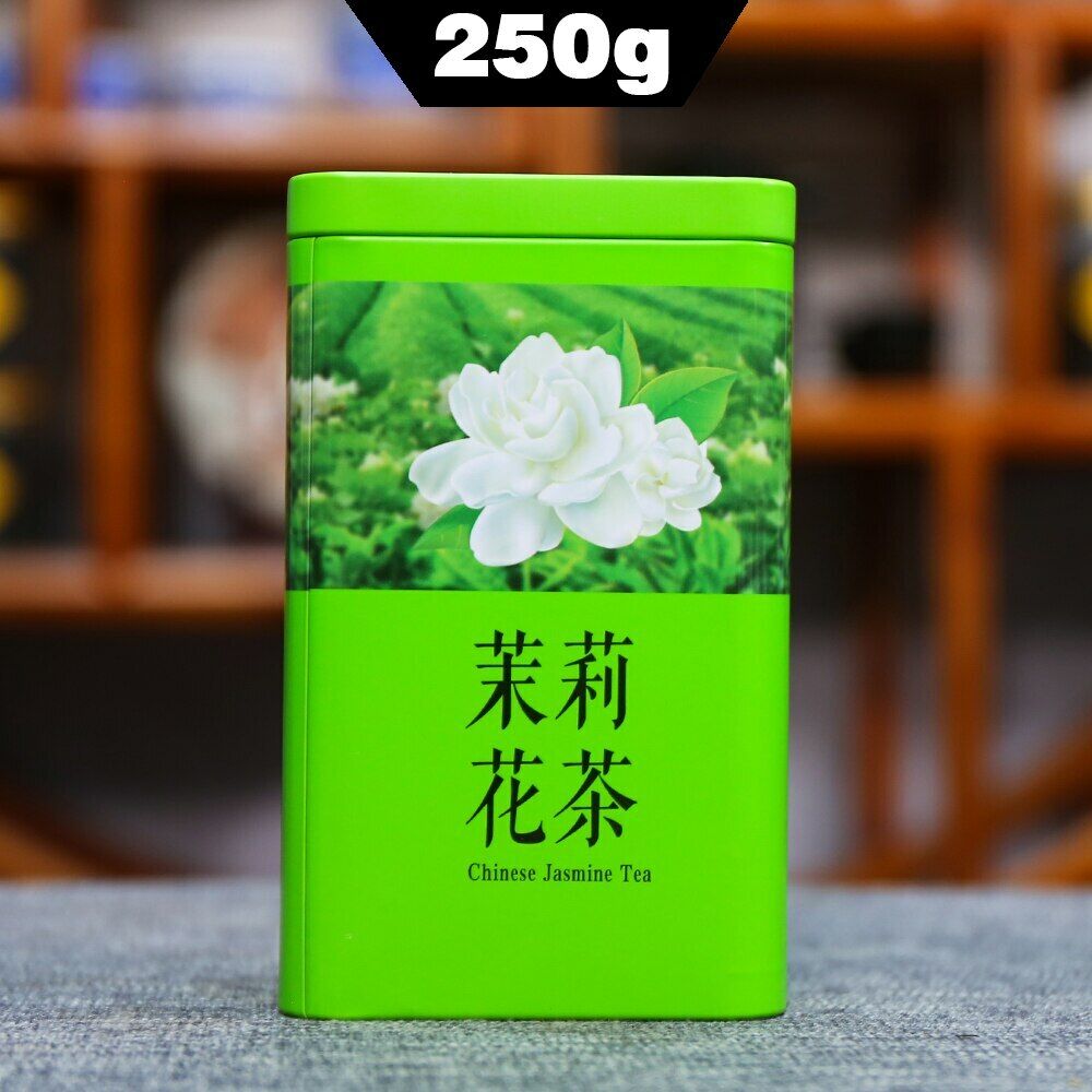 250g Natural Fresh Green Tea Jasmine Dragon Pearl Jasmine Pearls Can Package