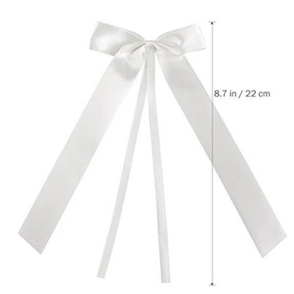 Wedding Pew Decoration 50Pcs Silk Delicate Bowknot Party Cars Ribbon Bow 20x11cm