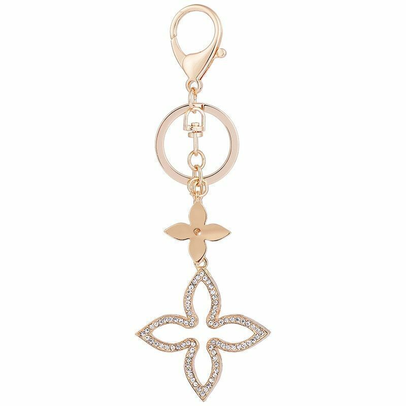 Pendant Keychain Four-Leaf Clover Car Key Chai Decor Universal Bag Gift