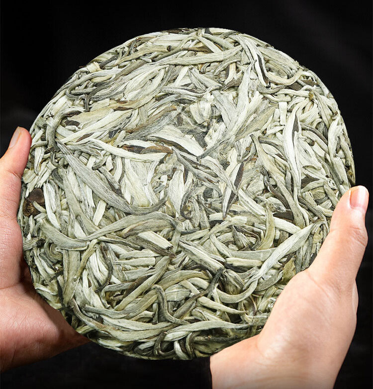 FuDing White Tea Cake Silver Needle Bai Hao Yin Zhe Beeng tea