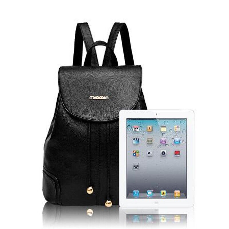 Womens Ladies Casual PU Leather Casual Shoulder Bag Backpack Messenger Bag Purse