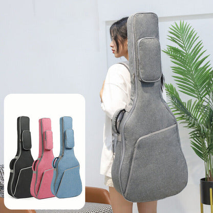Thickened Guitar Gig Bag Double Shoulder Straps Padded Soft Case Backpack NEW