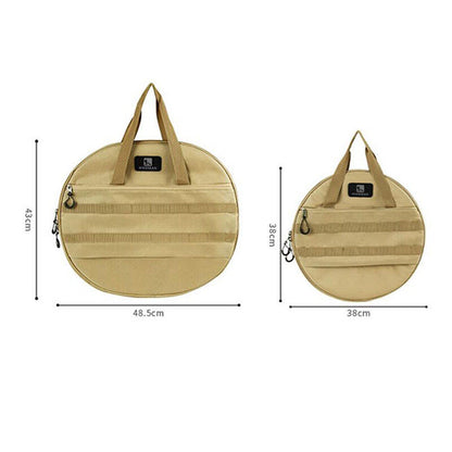 Camping Cast Iron Pot Outdoor Barbecue Pan Storage Bag Tote Bag Portable Handbag