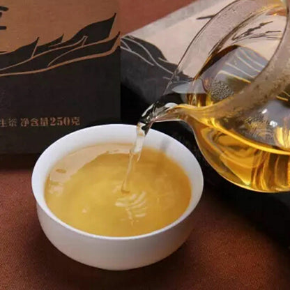 2017 Haiwan Old Comrade Made Good Tea for Everyone Raw Pu-erh Brick Puer 250g