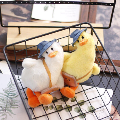 Cute Plush Keychain Women Doll Keychain Cartoon Lovely Duck Car Bag Accessory