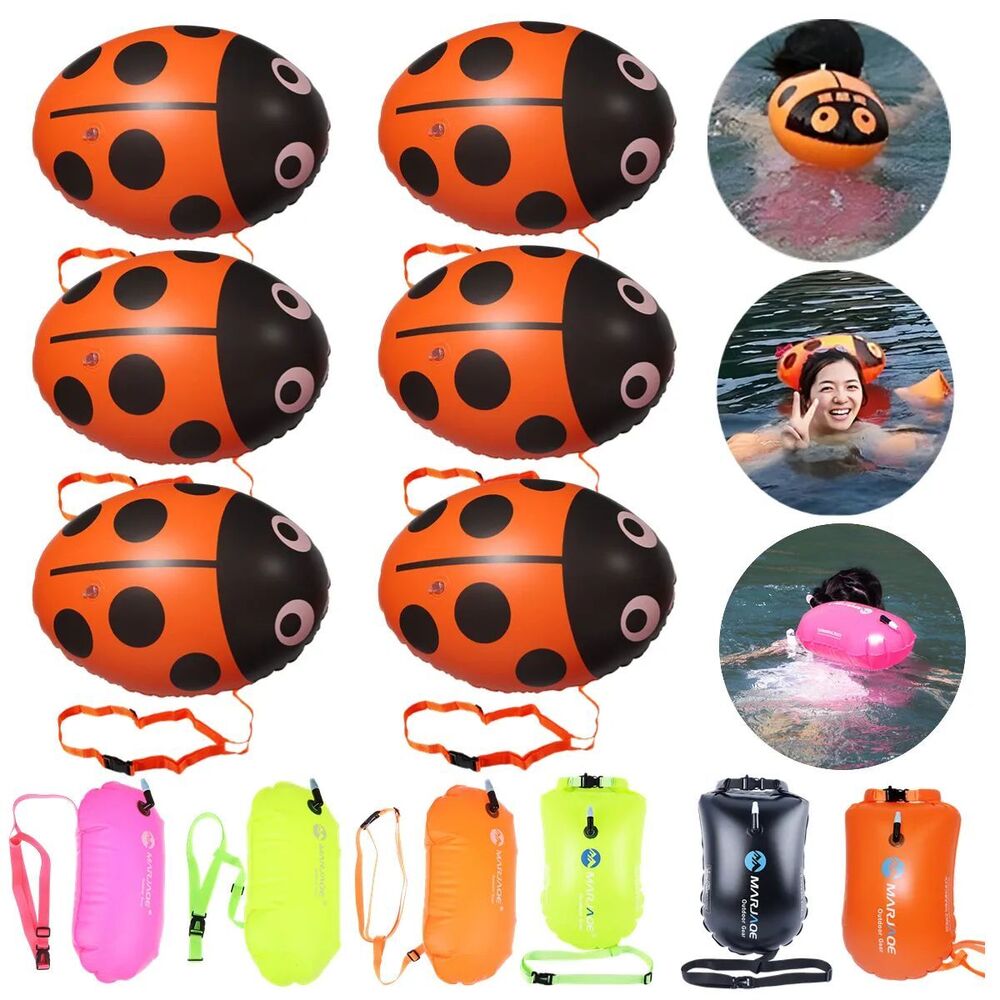 Swim Float Bag Outdoor Safety Swimming Buoy Inflatable Drift Bag With Waist Belt