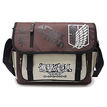 ASLNSONG Japanese Anime Shoulder Bag School Messenger Attack on Titan