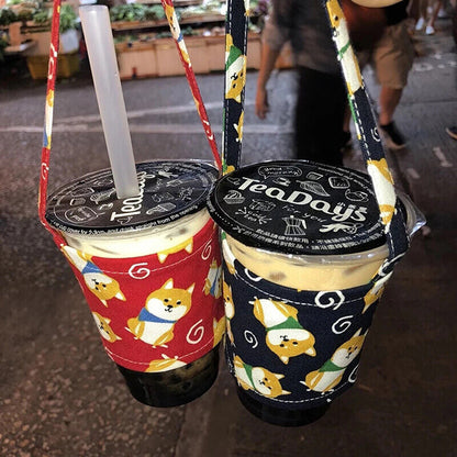 Handheld Cover Travel 1Pcs Scald Proof Coffee Cup Bag Water Bottle Case CarriSD