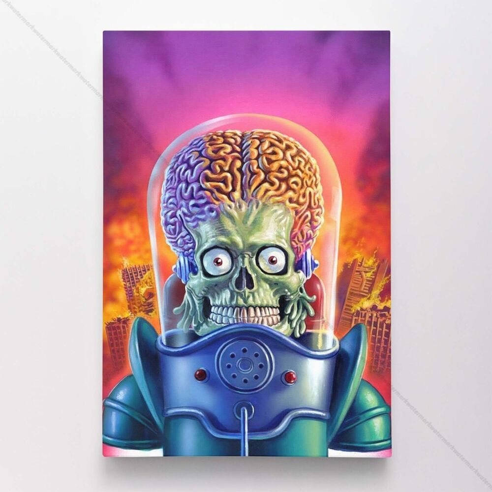 Mars Attacks Poster Silk or Canvas Movie Print