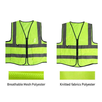 Safety Vest Reflective with Tool Pockets Construction Hi Vis Work Uniform