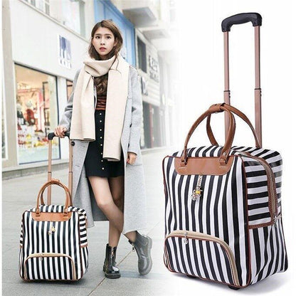 Women Travel Business Boarding Bag Wheels Bags Travel Luggage Girl Suitcase Bag