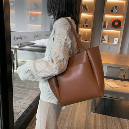 Woman Shopper Handbags Single Shoulder Bag with Outer Pocket