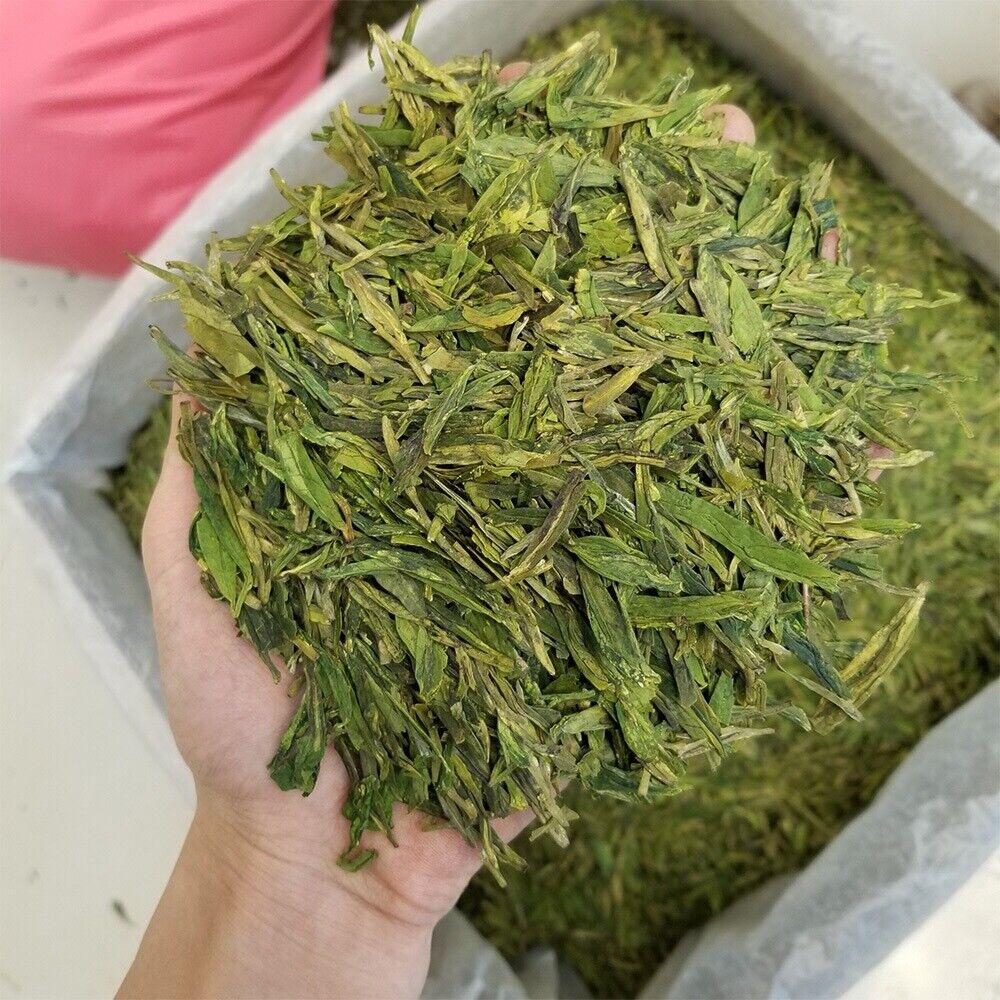 Organic West Lake Dragon Well Longjing Green Loose Tea Dragon Well Green Tea