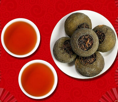 orange Pu'er tea Yunnan GongTing Puerh Ripe tea orange Pu tea ceremony tea