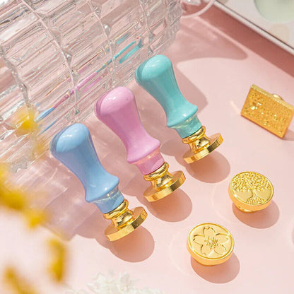 Wax Sealing Stamps Metal Retro Magic College Roman Column Handle DIY Card Making