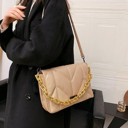 Winter Padded Bags Women Cotton Shoulder Bag Women Crossbody Pack