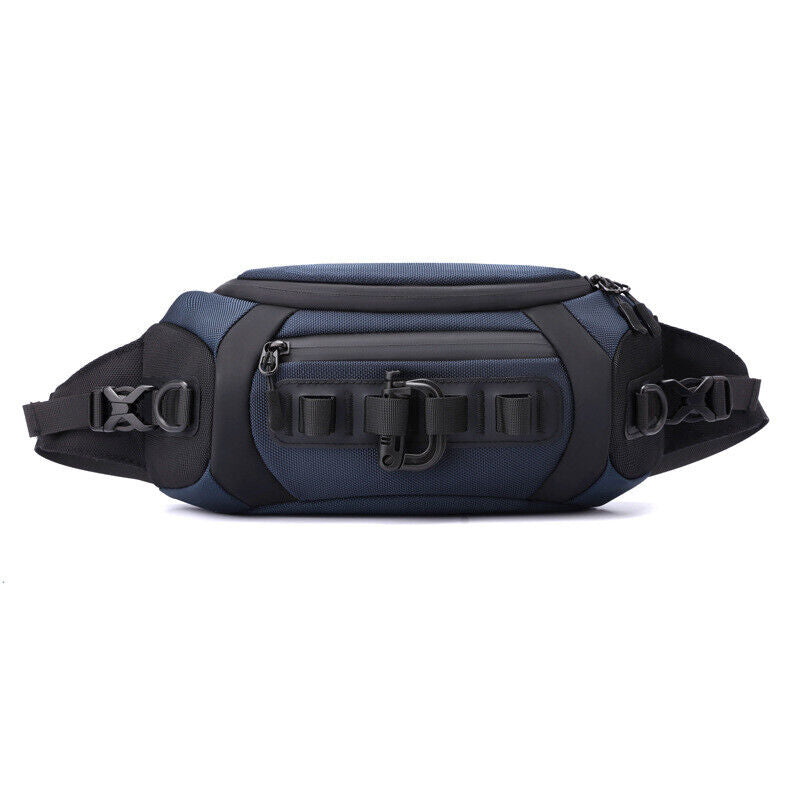 Men's Sling Backpack Nylon Waterproof Crossbody Bag Waist Pack Casual Daypack