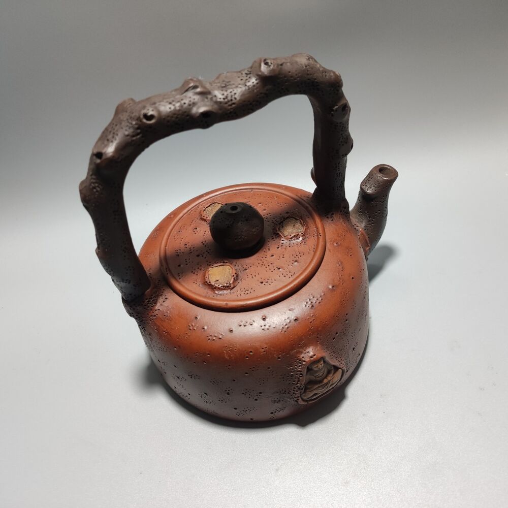 Vintage Chinese Yixing Purple Clay Teapot Zisha Ceremony Collectible Rare Large