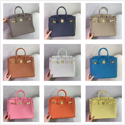 25/30cm Real Leather Flap Tote Shoulder bag Handbag Purse Fashion Briefcase