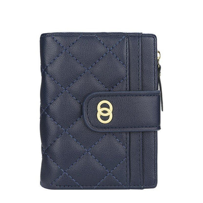 Synthetic Leather Wallet Purse Card Holder Coin Money Bag Zipper 12.5*9.5*2.5 CM