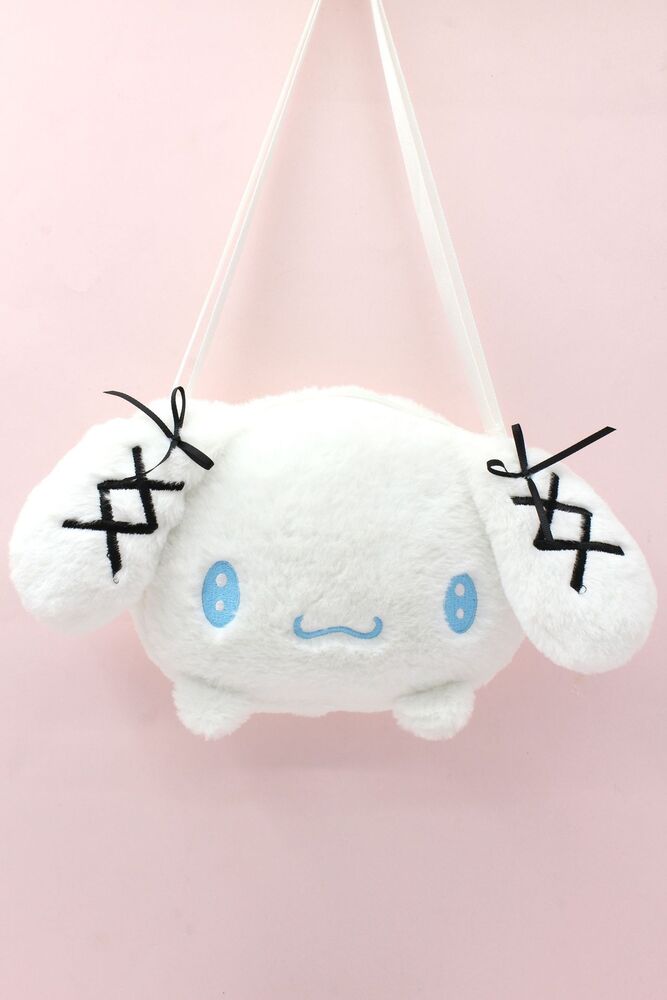 Sanrio Plush Toy Melody Kuromi Shoulder Bag Cotton Doll 16Cm