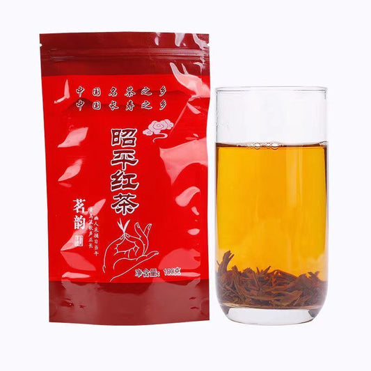 100g Organic Zhaoping Black Tea Loose Leaf Black Tea Benefits Chinese Red Tea