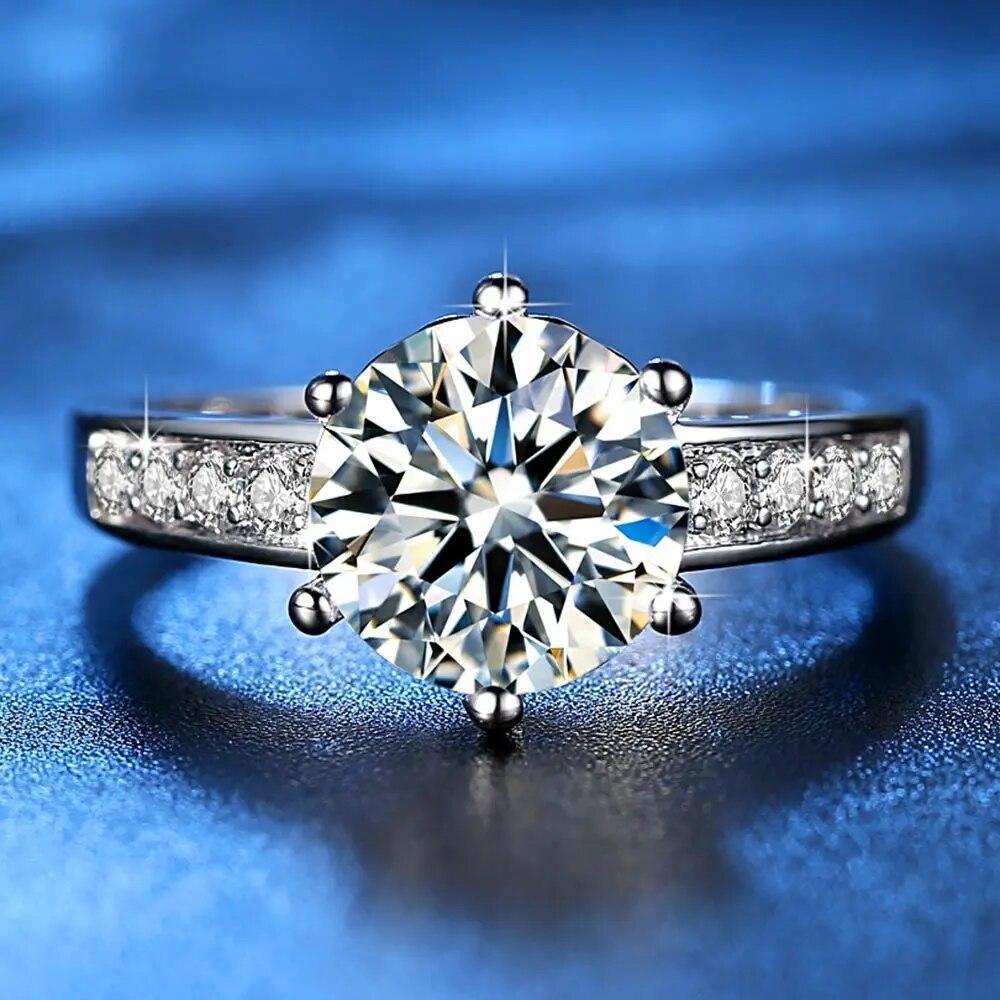 Anillos Sortijas Argollas de Compromiso Matrimonio Para Mujer Joyería 2024 Moda