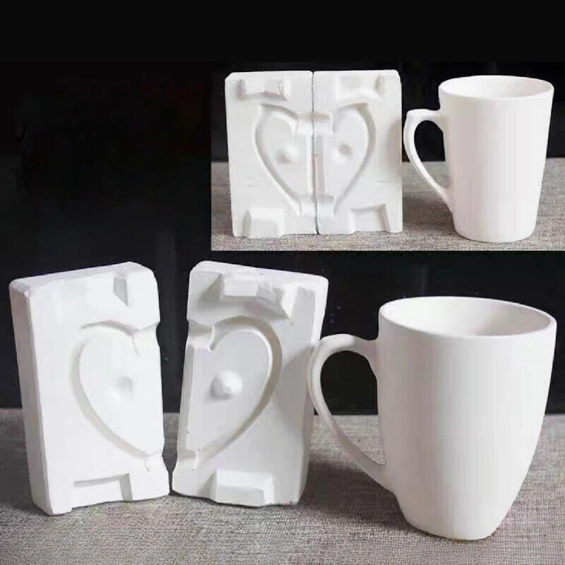 Pottery Tools Ceramic Mold Grouting Plaster DIY Teapot Water Cups Handle Molding